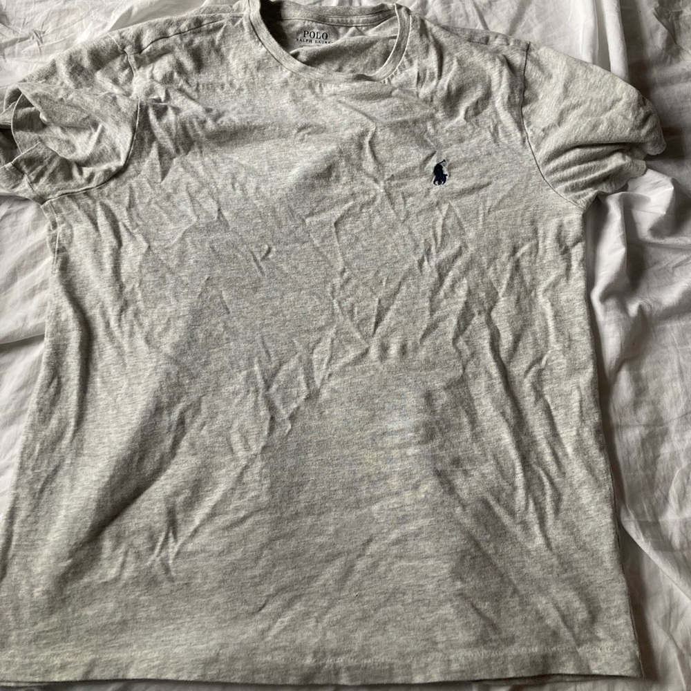 Men’s Polo Light Gray Cotton T-Shirt